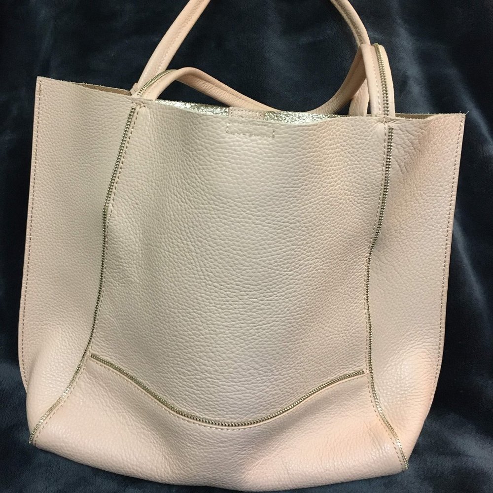 BOTKIER Soho Tote: Blush Pink Leather EUC